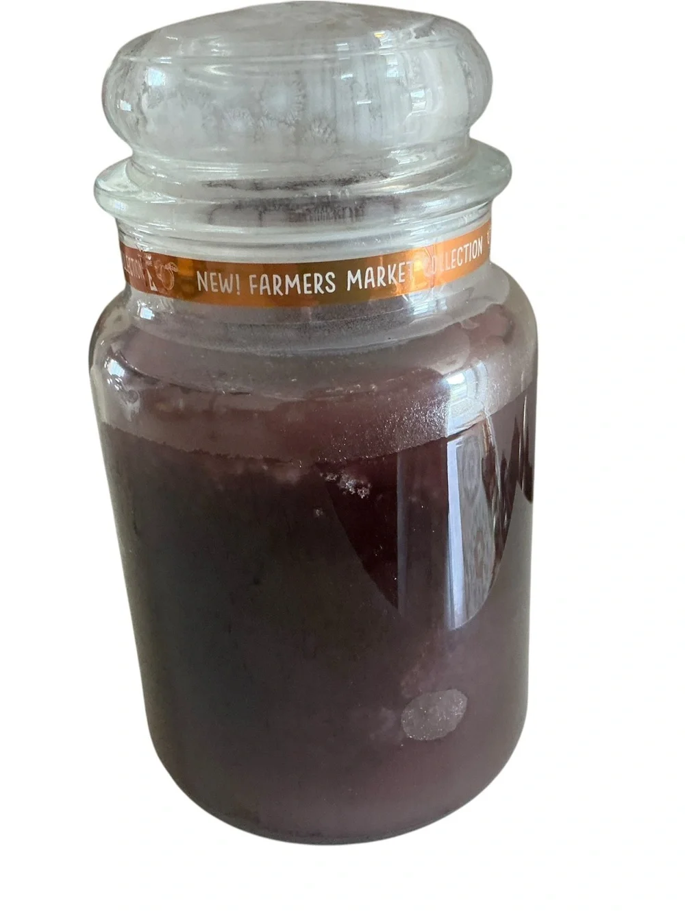 Yankee candle large 22 oz jar Dried lavender and oak candle farmers market
